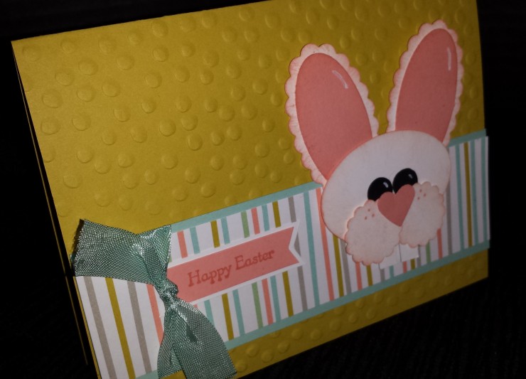 Easter Bunny Punch Art Card